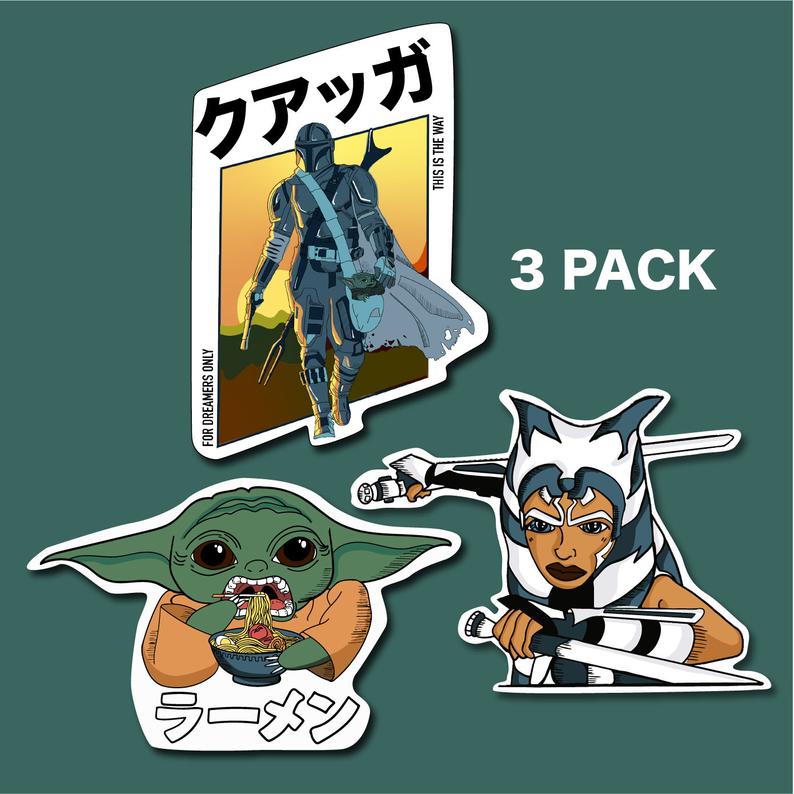 Mando Trio Sticker Pack