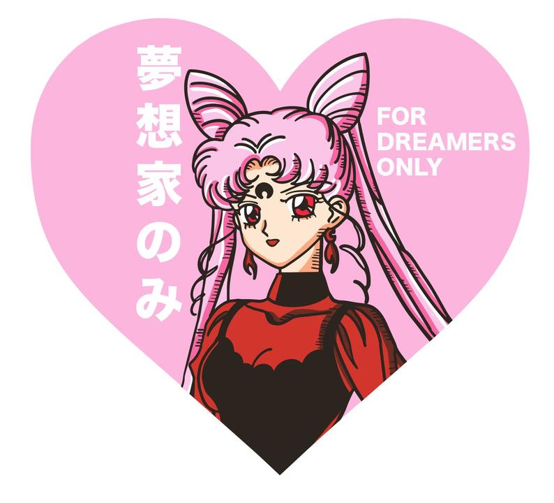 Pink Heart Lady Sticker