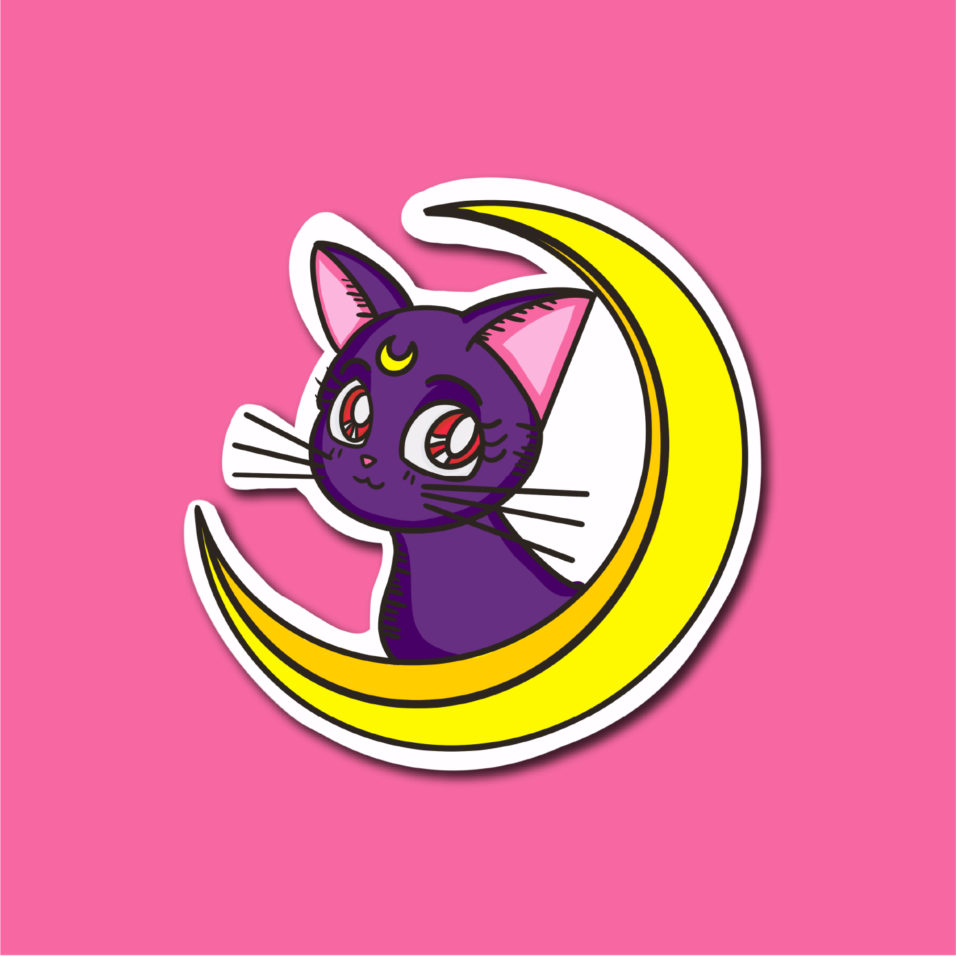 Moon Cat Sticker